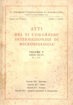 ATTI DEL VI <em>C</em>ONGRESSO INTERNAZIIONALE DI MI<em>C</em>RO<em>B</em>IOLOGIA VOLUME V