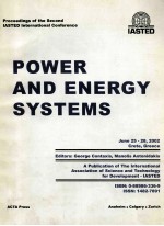 Proceedings of <em>the</em> Second IASTED International Conference POWER AND ENERGY SYSTEMS