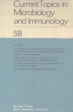 CURRENT TOPICS <em>IN</em> MICROBIOLOGY AND IMMUNOLOGY 58