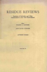 RESIDUE <em>REVIEW</em>S <em>VOLUME</em> 87