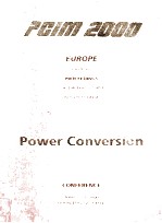 PCIM 2000 EUROPE <em>OF</em>FICIAL PROCEEDINGS <em>OF</em> THE <em>FOR</em>TY-FIRST INTERNATIONAL POWER CONVERSION CONFERENCE J