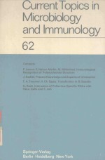 CURRENT TOPICS <em>IN</em> MICROBIOLOGY AND IMMUNOLOGY 62
