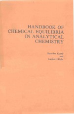HANDBOOK <em>OF</em> CHEMICAL EQUILIBRIA <em>IN</em> ANALYTICAL CHEMISTRY