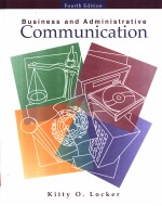 BUSINESS AND ADMINISTRATIVE <em>COMMUNICATION</em>  FOURTH <em>EDITION</em>