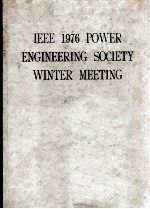 IEEE POWER E<em>N</em>GI<em>N</em>EERI<em>N</em>G SOCIETY TEXT OFAPAPERS FROM THE WI<em>N</em>TER MEETI<em>N</em>G <em>N</em>EW YORK