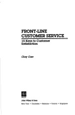 FRONT-LINE CUSTOMER <em>SERVICE</em>