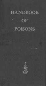 <em>HANDBOOK</em> OF POISONS