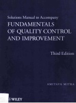 <em>Solutions</em> Manual to Accompany Fundamentals <em>of</em> Quality Control and Improvement Third <em>Edition</em>