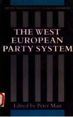 <em>THE</em> WEST EUROPEAN PARTY <em>SYSTEM</em>