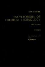 ENCYCLOPEDIA OF CHEMICAL TECHNOLOGY THIRD <em>EDITION</em> TO VOLUMES 1-24 AND SUPPLEMENT