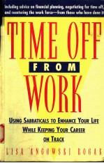 TI<em>M</em>E OFF FRO<em>M</em> WORK