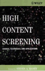 <em>HIGH</em> CONTENT SCREENING SCIENCE