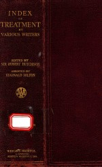 AN INDEX <em>OF</em> TREATMENT TWELFTH <em>EDITION</em>