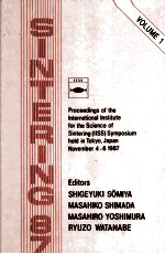 SINTERING'87 <em>VOLUME</em> <em>1</em>