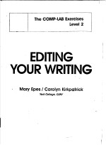 THE COMP-LAB EXERCISES <em>LEVEL</em> <em>2</em>  EDITING YOUR WRITING