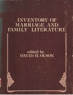 <em>IN</em>VENTORY <em>OF</em> MARRIAGE AND FAMILY LITERATURE  <em>VOLUME</em> VI