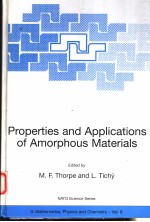 <em>PROPERTIES</em> AND <em>APPLICATIONS</em> <em>OF</em> AMORPHOUS MATERIALS
