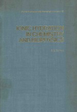 IONI<em>C</em> HYDRATION IN <em>C</em>HEMISTRY AND <em>B</em>IOPHYSI<em>C</em>S