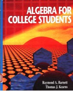 <em>A</em>LGEBR<em>A</em> <em>FOR</em> COLLEGE <em>STUDENTS</em>