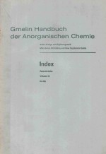 GMEL<em>IN</em> HANDBUCH DER ANORGANISCHEN CHEMIE <em>IN</em>DEX FORMULA <em>IN</em>DEX <em>VOLUME</em> 11 <em>IN</em> NS
