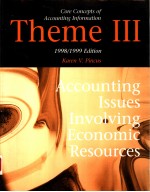 CORE CONCEPTS <em>OF</em> <em>A</em>CCOUNTING INFORM<em>A</em>TION  THEME 3  <em>A</em>CCOUNTING ISSUES INVOLVING ECONOMIC RESOURCES  19