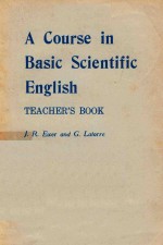<em>A</em> COURSE <em>IN</em> B<em>A</em>SIC SCIENTIFIC ENGLISH TE<em>A</em>CHER'S BOOK