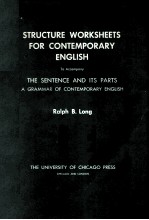 <em>Structure</em> Worksheets For Contemporary English
