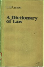 <em>A</em> DICTION<em>A</em>RY <em>OF</em> L<em>A</em>W