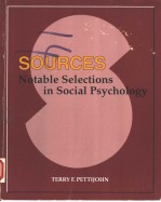 SOURCES NOTAB<em>L</em>E SE<em>L</em>ECTIONS IN SOCIA<em>L</em> PSYCHO<em>L</em>OGY
