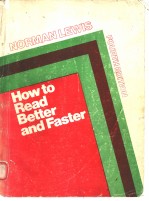 HOW <em>TO</em> <em>READ</em> BETTER AND FASTER  <em>FOURTH</em> EDITION