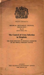 THE CONTROL <em>OF</em> CROSS <em>IN</em>FECTION <em>IN</em> HOSPITALS