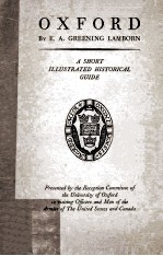 Oxford A Short Illustrated Historical <em>Guide</em>