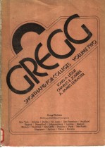 GREGG SHORTHAND FOR COLLEGES  VOLU<em>M</em>E 2