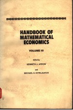 HANDBOOD <em>OF</em> MATHEMATICAL ECONOMICS  <em>VOLUME</em> 3