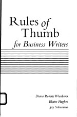 RULES OF T<em>HU</em>MB FOR BUSINESS WRITERS