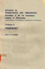 ADVANCES IN PHAR<em>MA</em>COLOGY AND THERAPEUTICS VOLU<em>ME</em> 9 TOXICOLOGY
