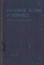 BIOCHEMICAL ACTIONS <em>OF</em> HORMONES <em>VOLUME</em> II