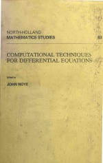 COMPUTATIONAL TECHNIQUES FOR <em>DIFFERENTIAL</em> <em>EQUATIONS</em>