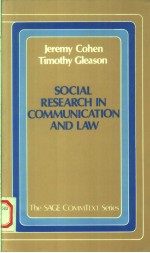 SOCIAL RESEARCH IN CO<em>MM</em>UNICATION AND LAW