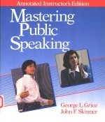 <em>MASTERING</em> PUBLIC SPEAKING  ANNOTATED INSTRUCTOR'S EDITION