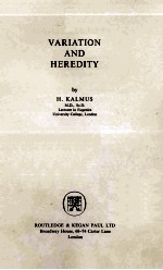 VARIATION AND <em>H</em>EREDITY