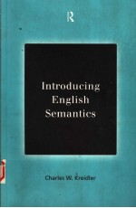 INTRODUCING ENGLISH SEM<em>A</em>NTICS