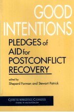 Good intentions : pledges <em>of</em> aid <em>for</em> postconflict recovery