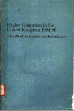 HIGHER EDUCATION <em>IN</em> THE UNITED K<em>IN</em>GDOM 1984-86
