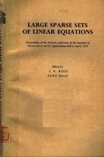 LARGE SPARSE SETS OF <em>LINEAR</em> <em>EQUATIONS</em>