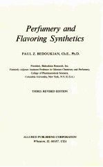 <em>P</em>ERFUMERY <em>A</em>ND FL<em>A</em>VORING SYNTHETICS