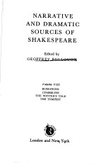 NARRATIVE AND DRAMATIC SOURCES <em>OF</em> SHAKESPEARE  <em>VOLUME</em> VIII