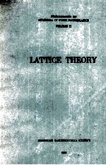 Proceed<em>in</em>gs of Symposia <em>in</em> Pure Mathematics <em>Volume</em> II Lattice <em>Theory</em>
