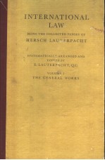 INTERNATIONAL LAW  <em>VOLUME</em> <em>1</em>