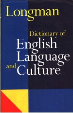 LONGMAN DICTIONARY <em>OF</em> ENGLISH <em>LANGUAGE</em> AND GULTURE